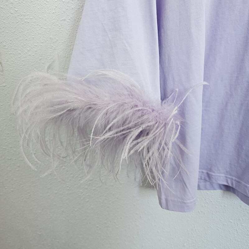 Maje Plume Feather, Lavender, Size: 3/Large